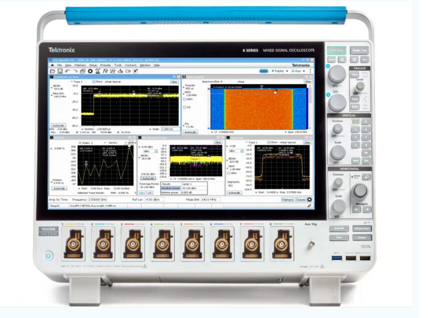 泰克MSO6B示波器新增5GNR信號(hào)多域復(fù)合分析測(cè)試功能